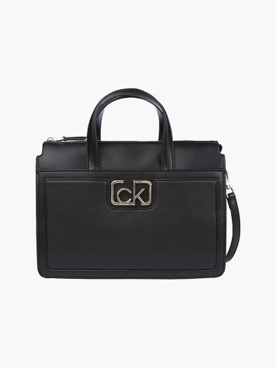 Calvin Klein Táskák & Kiegészítők HU148110 | Calvin Klein Bőr Női Tote Táska Fekete